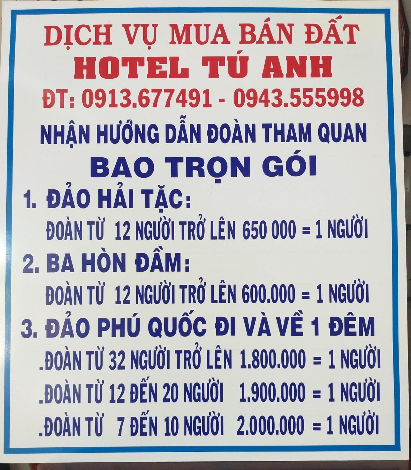 Khach San Tu Anh Hotel Ha Tien Bagian luar foto